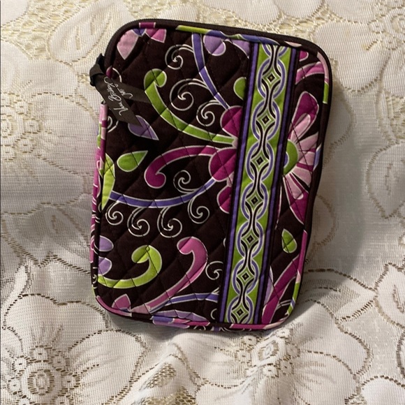 Tablet Case Brown & Pink Vera Bradley Paisley Pattern - Picture 1 of 6